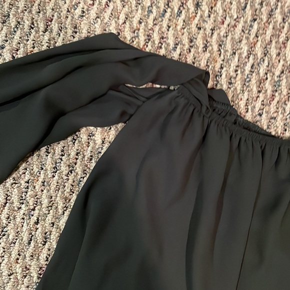 Evenuel black chiffon off the shoulder top - Picture 3 of 4